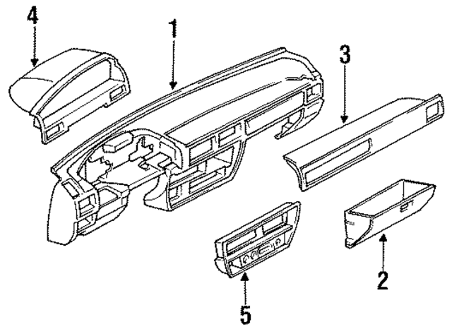 6810037M61 - : Instrument Panel for Nissan Image