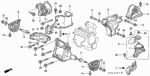 90166SR3000 - Body/Air Conditioning: BOLT, FLANGE (10X30) for Honda Image