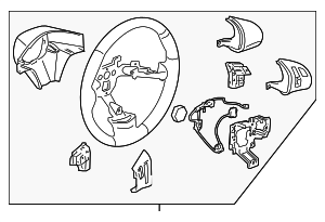 25921220 - : Ebony Steering Wheel for Pontiac: G6 Image