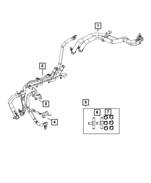 Air Conditioner and Heater Plumbing for 2023 Ram 3500 #6