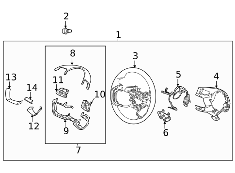 Steering Wheel & Trim for 2022 Hyundai Tucson #0