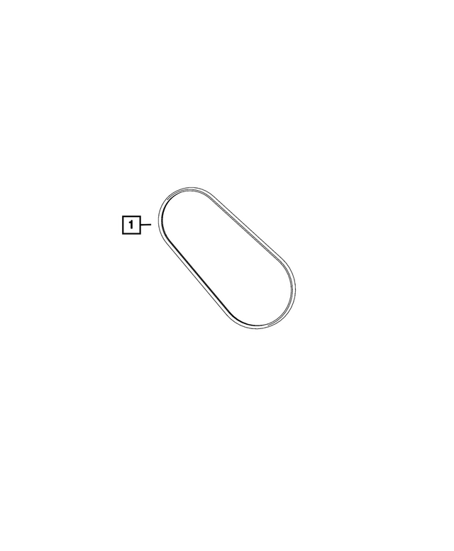 68630437AA - : Serpentine Belt for Mopar Image