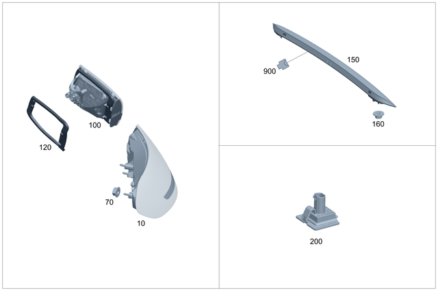 2059066300 - Electrical System: Rear Lamp Combination for Mercedes-Benz Image image