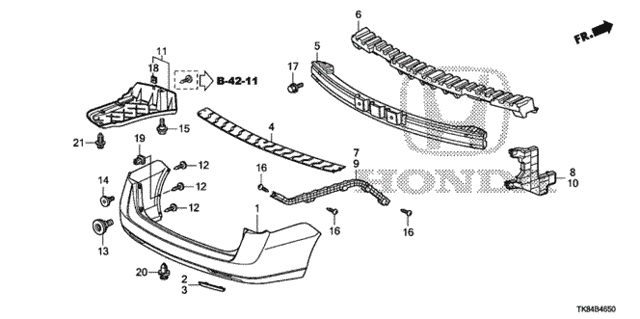 Rear Bumper for 2011 Honda Odyssey #0
