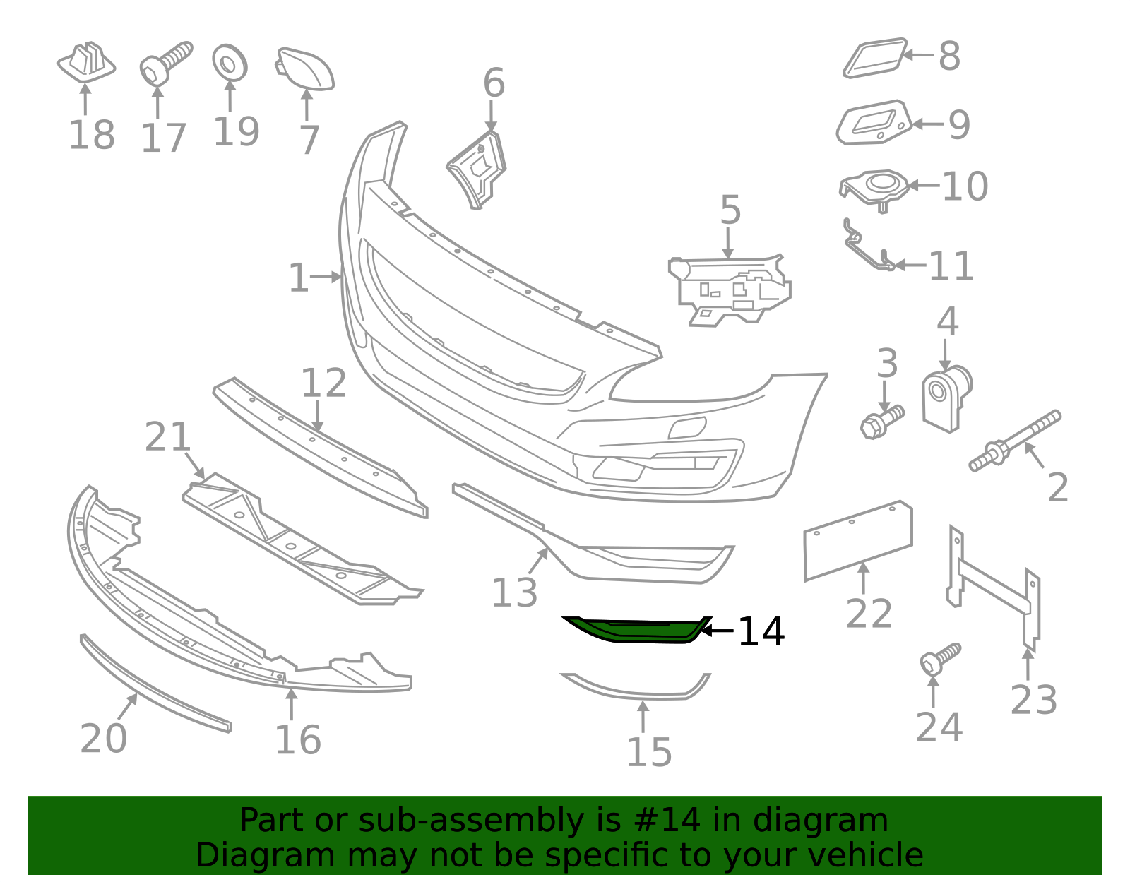 2015-2018 Volvo Grille Assembly 31425887 | Genuine Volvo Replacement Parts