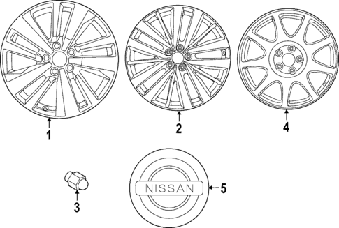 Wheels for 2023 Nissan Pathfinder | OEM Parts Online