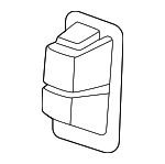 95C885749BLK - : Child Restraint Anchor Plate Bezel for Porsche: Macan Image