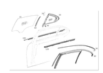 2137356000 - : Window Guide Rail for Mercedes-Benz Image