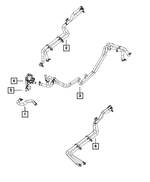 Air Conditioner and Heater Plumbing for 2013 Ram 1500 #3