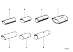 82119401456 - Retrofitting / Conversion / Accessories: Tailpipe Tip, Chrome for BMW Image