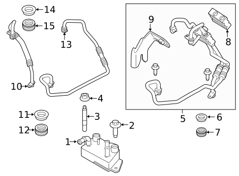 Oil Cooler for 2022 Ford Transit Connect #0