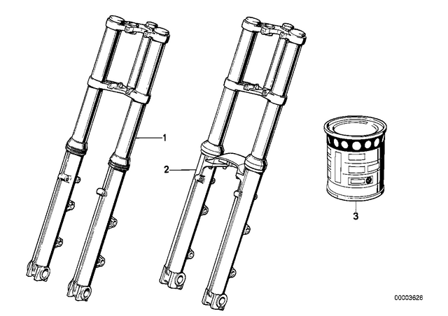 31429062158 - Front Axle, Front Suspension: Telescopic Fork Oil Type 1 - 1000ML for BMW-Motorrad Image