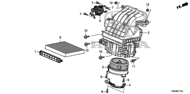 Heater Blower for 2012 Honda Civic #0