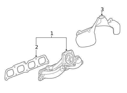 Exhaust Manifold for 2018 Cadillac CTS #0