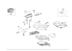 2049100450 - Driver Seat: Padding, Frt. Seat Cush for Mercedes-Benz Image