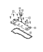 6107142AA - 3.0L Turbo Diesel; Engine: Hex Flange Head Bolt for Mopar Image