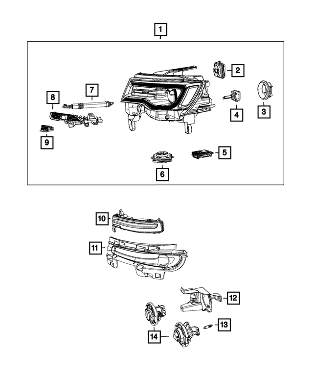 « 68262496AA –  : Feu Antibrouillard Support, Côté Droit pour Mopar Image »