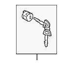 7345057810V6N - Body: Lock Cylinder for Suzuki Image