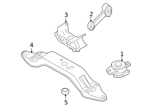 Engine & Trans Mounting for 2009 Subaru Legacy #2
