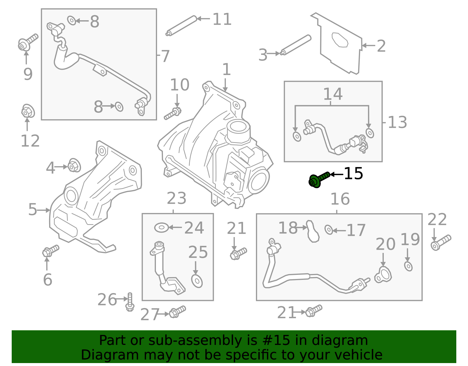 2019-2025 Ford Turbocharger Coolant Line Bolt W720119-S437 | OEM Parts ...