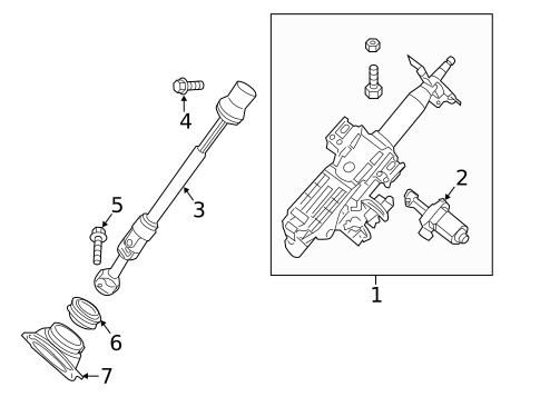 Steering Column Assembly for 2013 INFINITI JX35 #0