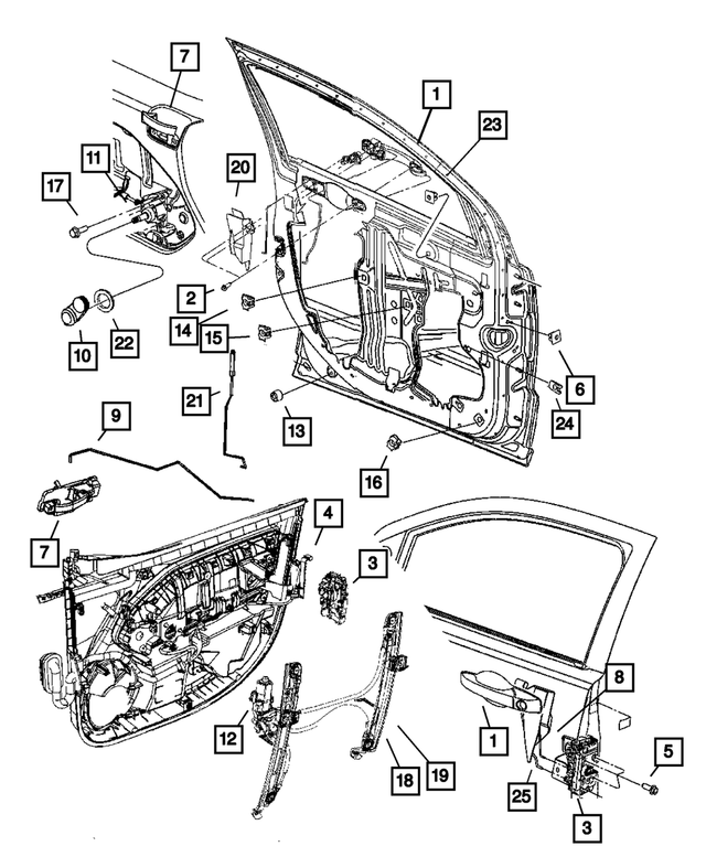 XU55KBUAG - : Exterior Door Handle, Left for Mopar Image