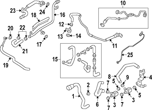 Hoses & Lines for 2025 Audi A4 Quattro #0