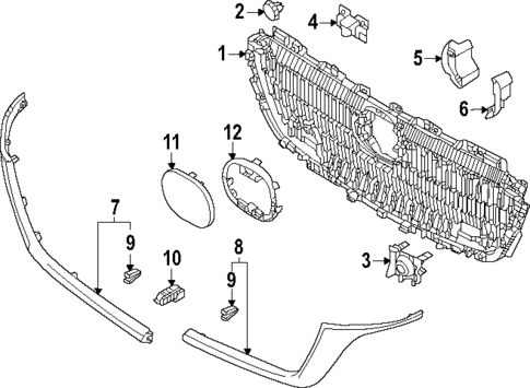 Grille & Components for 2025 Mazda CX-70 #0