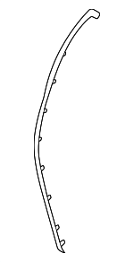 83165XA000 - Body: Front Weather-strip for Kia Image