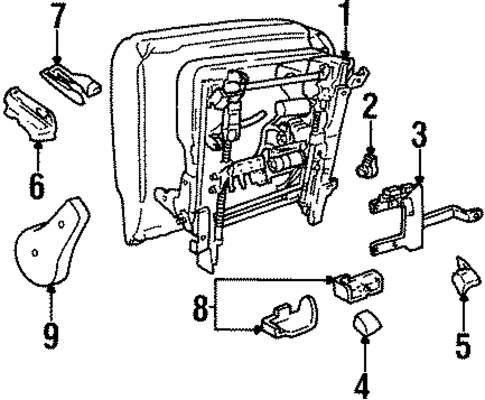 Tracks & Components for 1998 Lincoln Continental #0