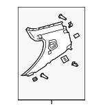 982867288OM8 - Body: Quarter Trim Panel for Porsche: 718 Cayman Image