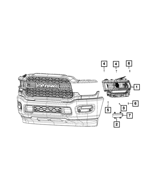 Lamps, Interior and Exterior for 2020 Ram 3500 #3