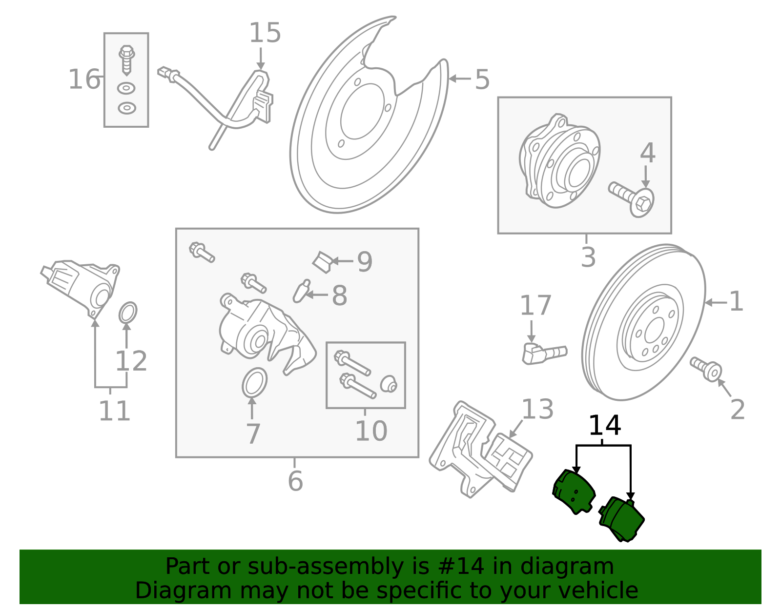 2019-2025 Volvo XC40 Disc Brake Pad Set 32287456 | OEM Parts Online