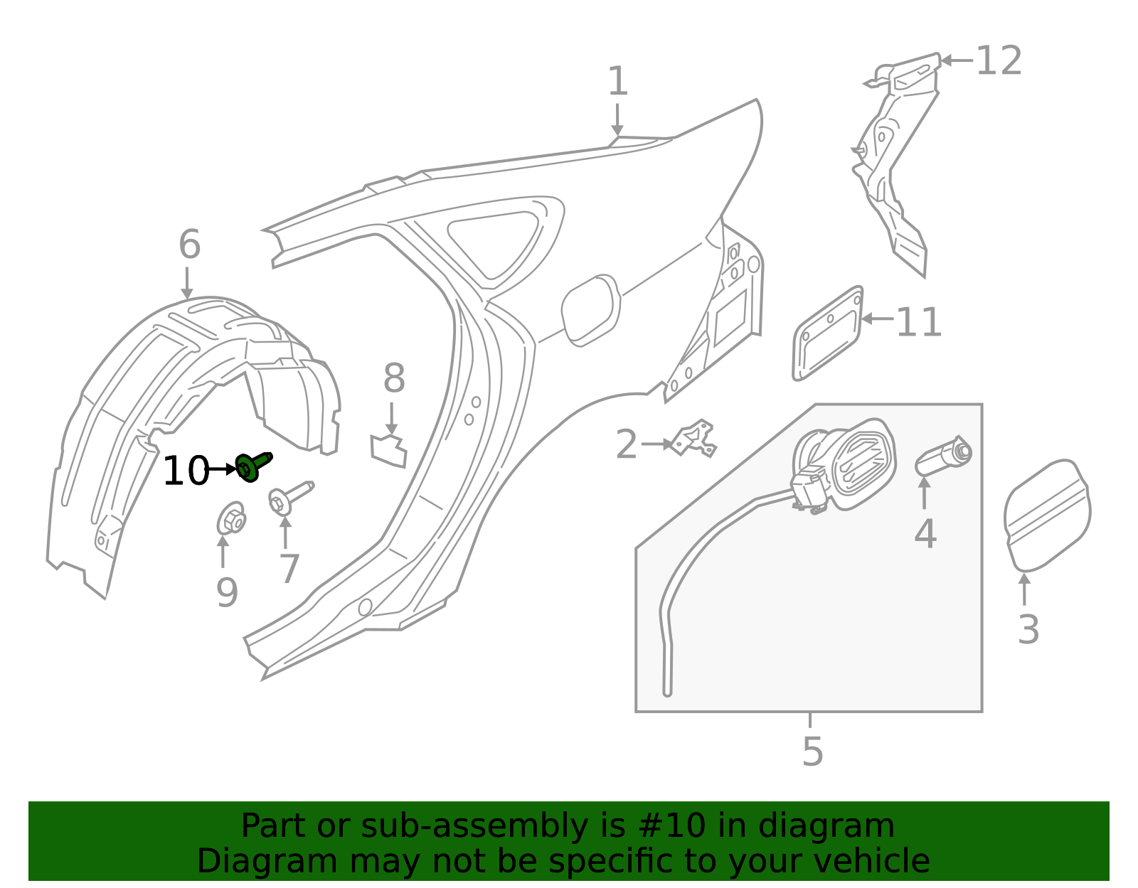 Radiator Support Access Cover Rivet W714040-S300 | OEM Parts Online