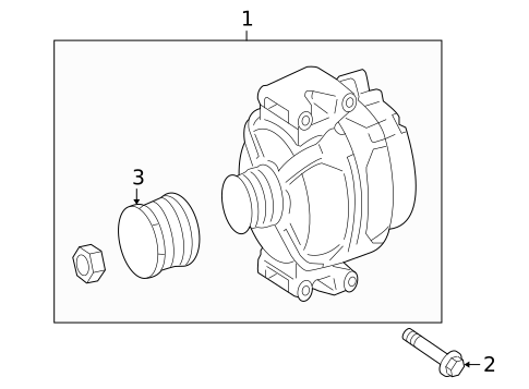 Alternator for 2020 Mercedes-Benz Sprinter 2500 #2