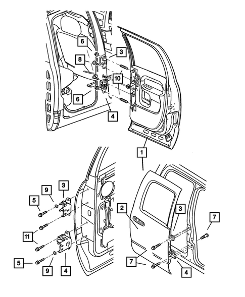 Rear Door for 2007 Dodge Ram 3500 #2