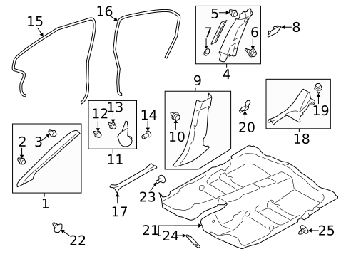 Interior Trim - Pillars for 2017 Subaru WRX STI #0