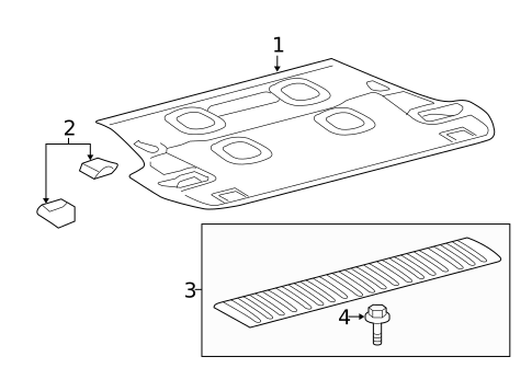 Interior Trim - Rear Body for 2021 Lexus LX570 #0