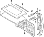 1989-1995 Toyota Pickup - Rear Header