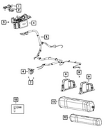 68372518AK - Front Suspension: Air Suspension Compressor Assembly for Jeep: Grand Cherokee Image