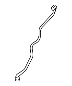 2545015400 - Cooling System: Vent Hose for Mercedes-Benz Image