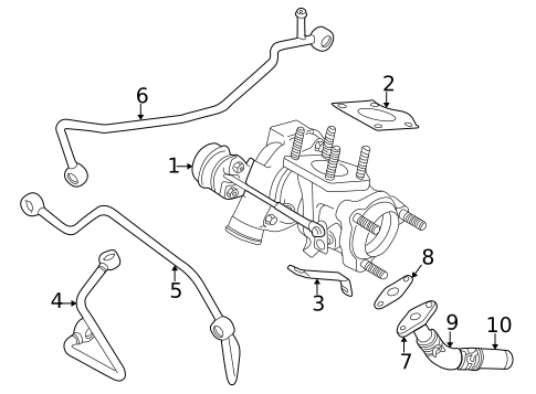 Turbocharger & Components for 2001 Saab 9-3 #0