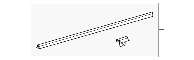 thumbnail image 2 of Genuine Toyota FJ Cruiser Rear Door Belt Molding Weatherstrip Set (Left & Right) 2 of 3