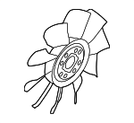 F81Z8600LA - Belts &amp; Cooling: Engine Cooling Fan Clutch Blade for Ford Image