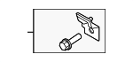 PC3Z25613D74AA - Electrical: Child Seat Bracket for Ford Image
