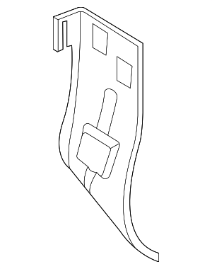 LK4Z61044C60A - Body: Instrument Panel Cross-Member Bracket for Ford Image