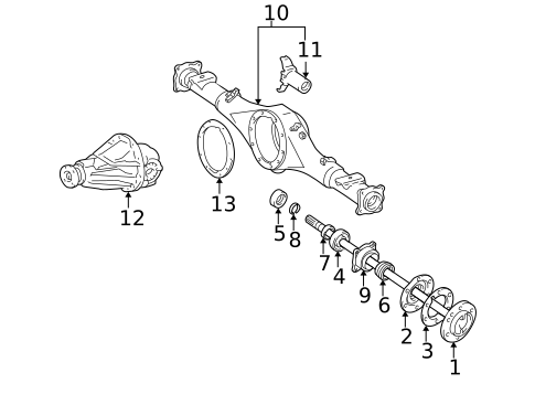 Rear Axle for 2002 Toyota Tacoma #1