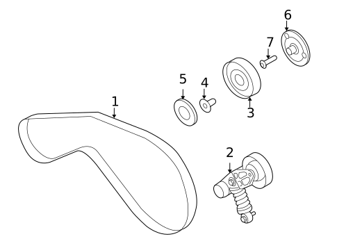 Belts & Pulleys for 2009 Audi S5 #0