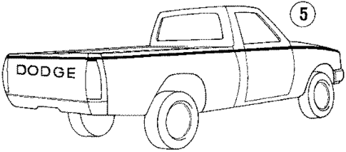 Stripe Tape for 1993 Dodge Ram 50 #0