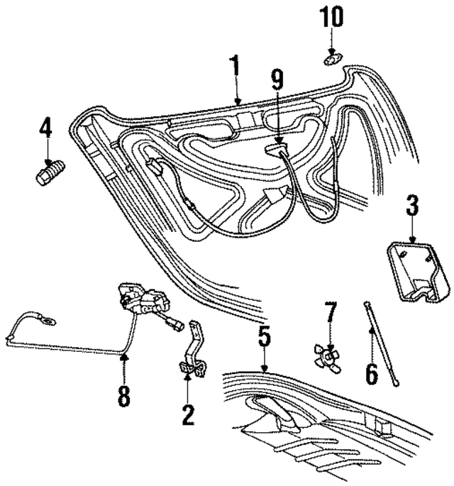 4815255AC - Body: Trunk Lid for Mopar Image